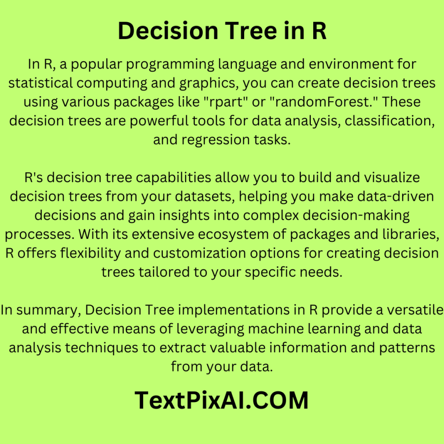 Decision Tree in R: A Comprehensive Guide with Examples