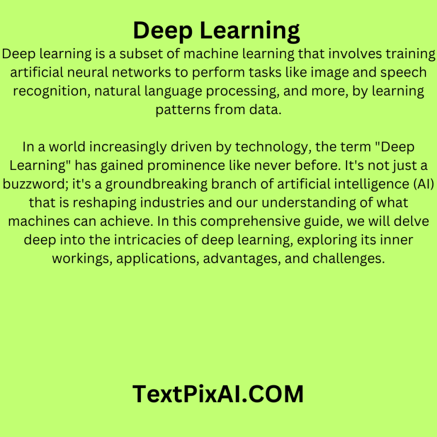 Deep Learning