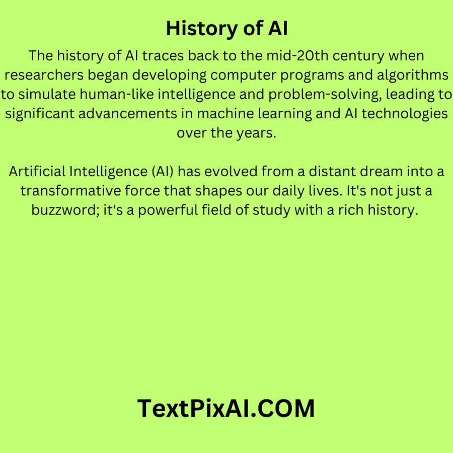 History of AI (Artificial Intelligence)